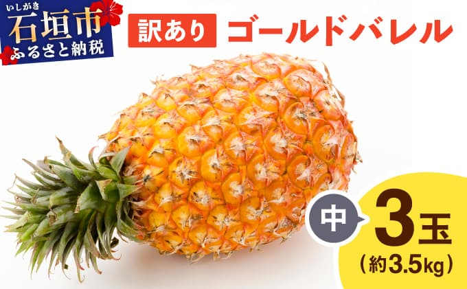 ≪5月上旬順次発送≫ 訳あり ゴールドバレル 中 3玉(約3.5kg) TP-19