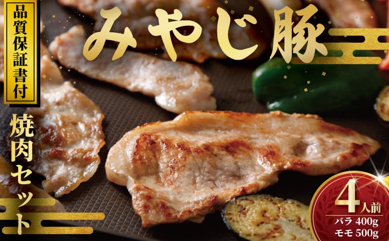 ブランド豚 みやじ豚 焼肉 セット バラ モモ 計900g 豚 ブランド豚肉 国産 ぶたにく ぶた buta BBQ バーベキュー 焼き肉 しゃぶしゃぶ 真空 パック ポーク しゃぶ すきやき すき焼き シャブシャブ お肉 肉 おにく niku BBQ 冷蔵 生肉 神奈川 湘南 藤沢