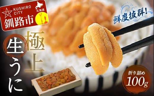 【鮮度抜群!極上生ウニ】生うに折100g ふるさと納税 うに 生うに 新鮮 F4F-3209 (管理コード:F4F-3209)