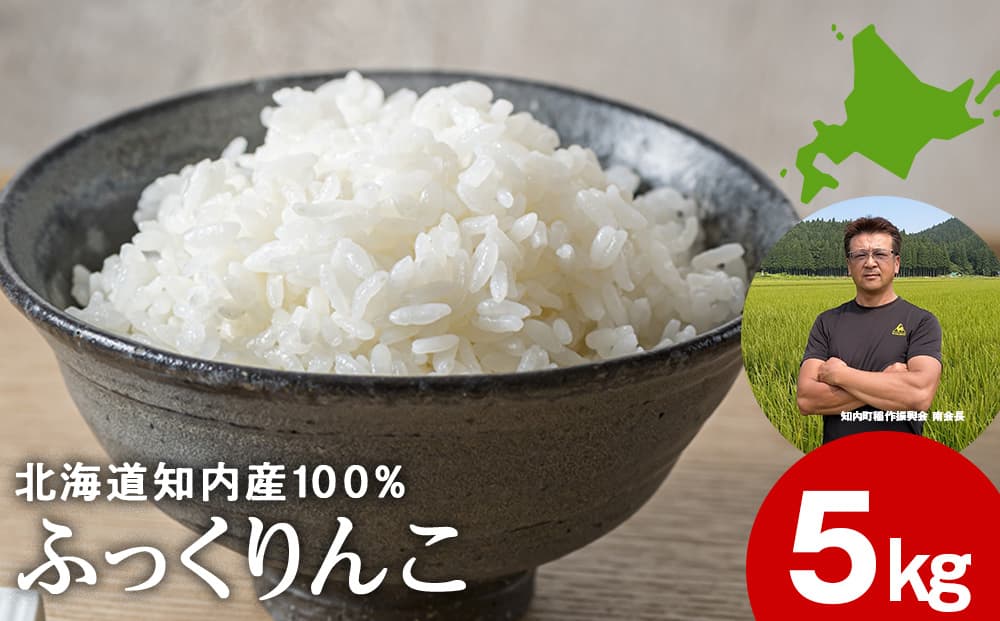 【ふるさと納税】令和7年ふっくりんこ5kg 【JA新はこだて】