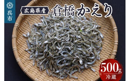 宮原水産 倉橋かえり 500g カタクチイワシ 煮干し 魚介 魚介類 海鮮 海産物 おやつ 肴 カルシウム お取り寄せ 送料無料 国産 広島産 日本 広島県 呉市 (管理コード:ku005-016-r)