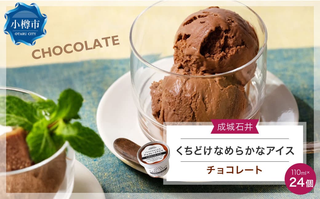 【お酒・おつまみ・デザート特集】成城石井 くちどけなめらかなチョコレートアイス(110ml×24個) アイスクリーム 贈り物 ギフト お取り寄せ