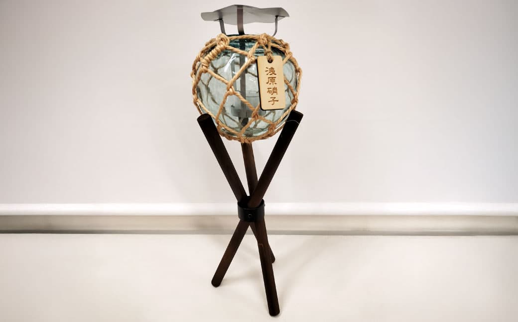 国内唯一の浮き玉製造工場、浅原硝子製造所のガラス浮き玉キャンドルとスタンドセット キャンドル キャンドルホルダー ガラス スタンド 浮き玉 雑貨 インテリア 小物 プレゼント 贈り物 セット