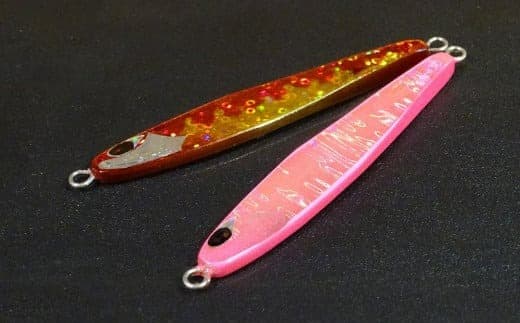 ハンドメイド ジグ 2点セット (ピンク・赤金) ルアー 釣具
