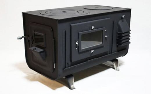 新保製作所 角型3面窓付薪ストーブ ”FIRESIDE”