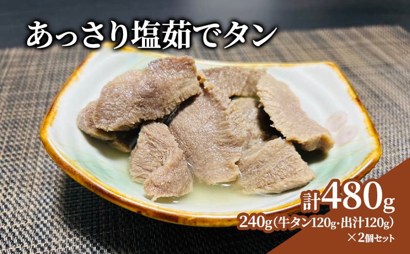 牛タン 宮城 あっさり塩茹でタン 120g×2個 出汁 セット タン塩 塩タン 温めるだけ 小分け 牛肉 牛 たん 肉 お肉 冷凍肉 おかず 惣菜 おつまみ つまみ 牛タンカレー 牛タンシチュー タンシチュー おでん ギフト 贈答 冷凍 冷凍配送 宮城県 岩沼市