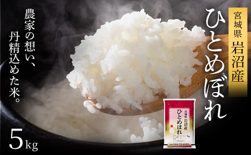 【令和7年産新米】ひとめぼれ 5kg 米 岩沼産 お米 白米 精米 ブランド米 単一原料米 5キロ こめ コメ おこめ ご飯 ライス 東北 宮城県産 宮城県産ひとめぼれ 宮城米 宮城 宮城県 岩沼市