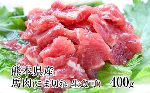 ★生食OK★馬肉のこま切れ400g《30日以内に出荷予定(土日祝除く)》  熊本県 玉名郡 玉東町 馬刺し 国産 送料無料 馬肉 タレ付き---gkt_fkgbkm_30d_23_12000_400gt--- (管理コード:gkt_fkgbkm_30d_23_12000_400gt)