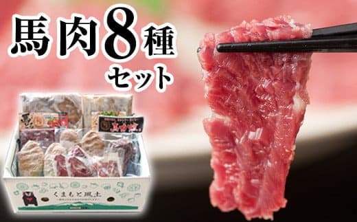 純国産馬肉8種セット 計2200g 《60日以内に出荷予定(土日祝除く)》 熊本肥育 2年連続農林水産大臣賞受賞 送料無料 馬刺し 馬肉 馬スジ ホルモン 燻製 霜降り ハンバーグ 熊本県玉東町---gkt_fba8syu_60d_24_25000_2200g--- (管理コード:gkt_fba8syu_60d_24_25000_2200g)