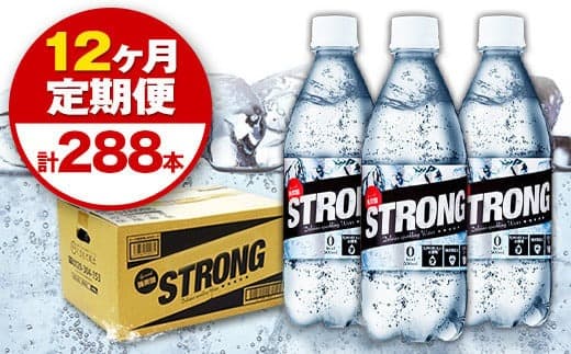 【12か月定期便】強炭酸水12箱(計12回お届け 合計12ケース: 500ml×288本)《お申込み月の翌月から出荷開始》強炭酸水 熊本県玉東町産の水を使用! クリアで爽快な喉越し!くまもと風土の強炭酸水★ストロング炭酸水 ふるさと納税 熊本県 玉東町 炭酸水 水 強炭酸 送料無料 便利 ダイエットしたい方に スポーツ お酒割---gkt_gsttei_24_84000_12l_mo12--- (管理コード:gkt_gsttei_24_84000_12l_mo12)