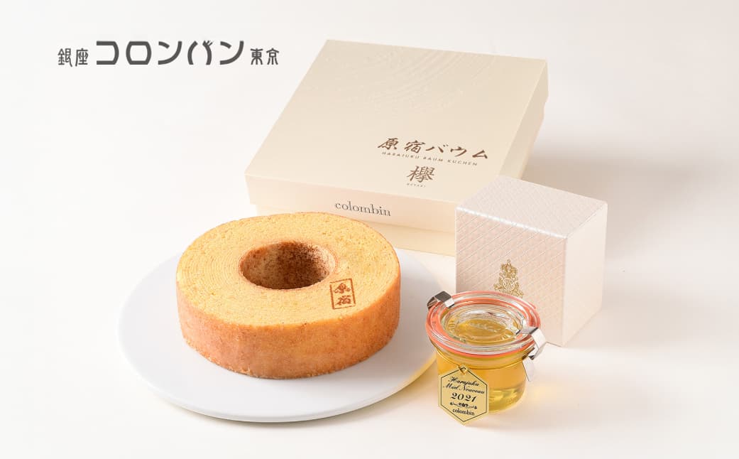 【原宿スイーツ】洋菓子の老舗コロンバン生はちみつとバウムクーヘンのセット(原宿焼印) 060001【東京 都内 渋谷 原宿 スイーツ お菓子 洋菓子 はちみつ 蜂蜜 バウムクーヘン お取り寄せ おうちカフェ ホームパーティー デザート ドルチェ ハニー】(管理コード:060001)