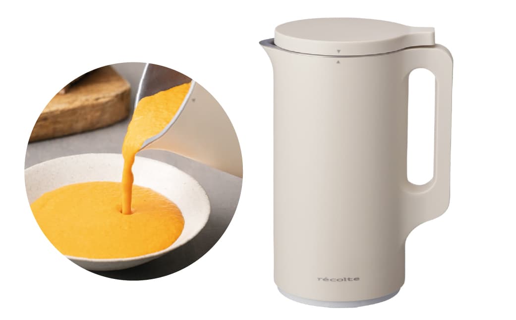 <レコルト>自動調理ポット クリームホワイト RSY-2(W) 223009 【自動 調理 ポット 豆乳 おから ポタージュ スープ 料理 キッチン 家電 】 (管理コード: 223009)