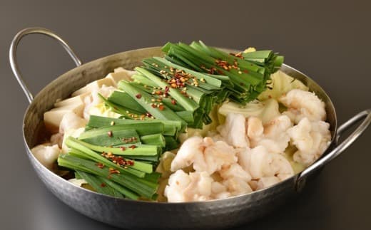 お汐井名物の和牛味噌のもつ鍋セット2~3人前 (管理コード:080002)